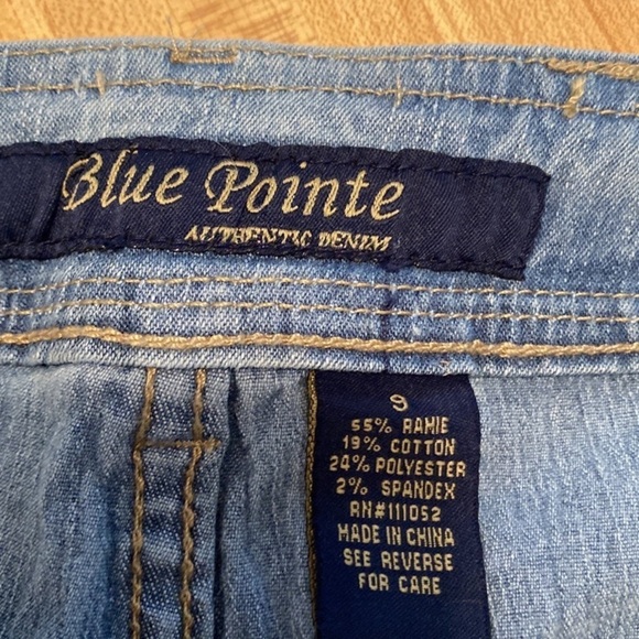 Blue Pointe Authenic Denim Embellished  Capri Jeans NWT 9 - Picture 8 of 9